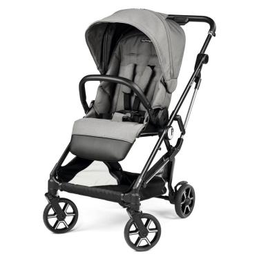 Imagem de Carrinho de Bebê com Armazenamento Embaixo, Assento Confortável e Reclinável, Peg Perego, Cinza