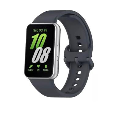 Imagem de Pulseira Preta de Silicone Para Samsung Galaxy Fit3