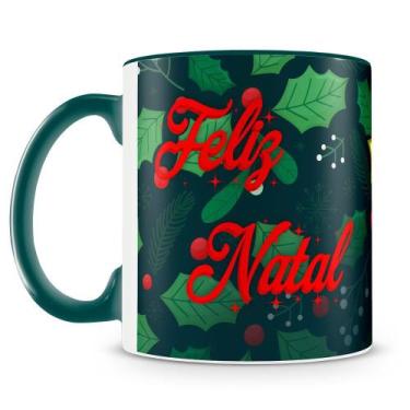 Imagem de Caneca Personalizada Feliz Natal Mod.2 com Foto - Porcelana de Alto Br