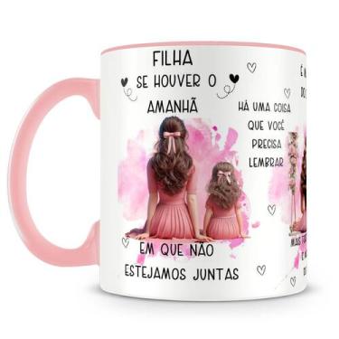 Imagem de Caneca Personalizada com Mensagem de Mãe para Filha - Modelo 1 - Amo C