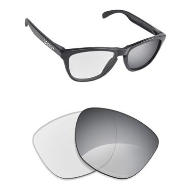 Imagem de Alphax Adapt Lentes de substituição fotocromáticas espelhadas não polarizadas de titânio para óculos de sol Oakley Frogskins OO9013