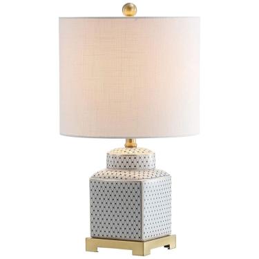 Imagem de Abajur Luminária de Mesa em Cerâmica e Metal, Estilo Contemporânea com 54 cm de Altura para Quarto, Sala de Estar e Escritório, 110V 100W