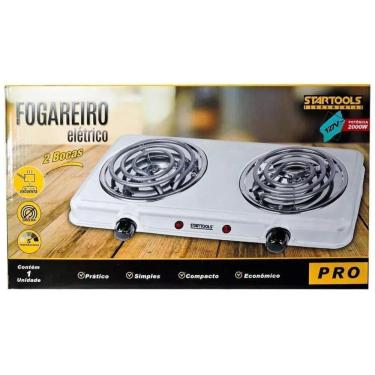 Imagem de Fogão Fogareiro Cooktop Elétrico 2000 Watts 127V 2 Bocas