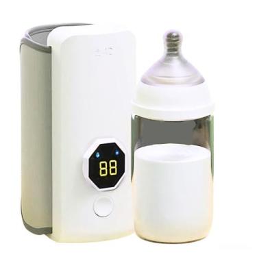 Imagem de Aquecedor Portátil De Leite Para Bebê Mamadeira Visor LCD - KR Varieda
