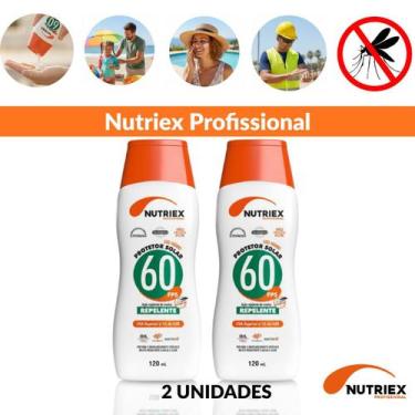 Imagem de 2 Unidades de Protetor Solar Nutriex Fps60 Repelente 120ml