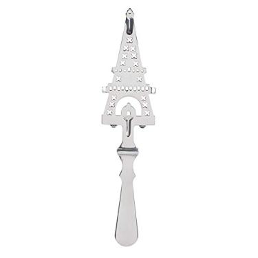 Imagem de Colher de absinto de aço inoxidável, design exclusivo para preparação tradicional de absinto, aço inoxidável 304, 5 modelos, filtro de copo de vidro para coquetel, vários designs bonitos (#2)