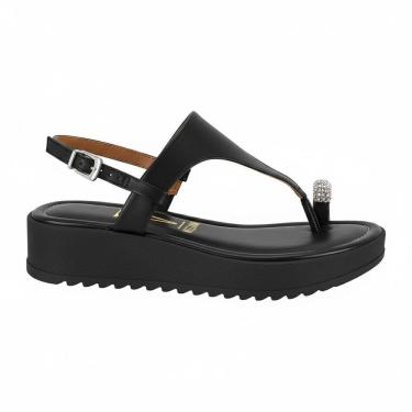 Imagem de Sandalia De Dedo Feminina Flatform Vizzano Strass  6492.329