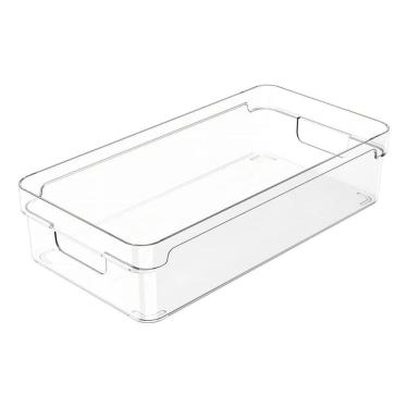 Imagem de 2X Organizador Clear De Armário Dispensa 30X15X7Cm Transpare
