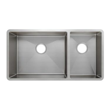 Imagem de Cuba Dupla Mekal Linha Retta Lr-50/27 79x40 Aço Escovado