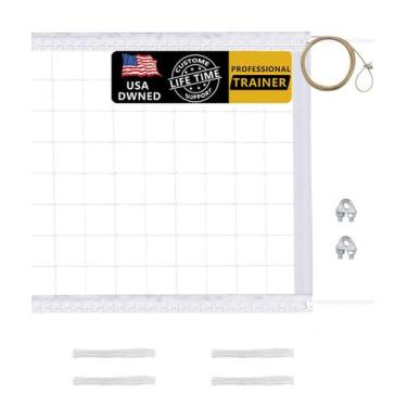 Imagem de Rede de voleibol YNSZAS Cabo de aço pesado de 14 m à prova d'água