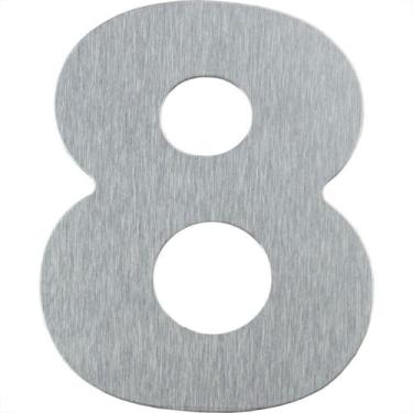 Imagem de Numero Residencial Atlas Escovado No.8 - 12,5Cm