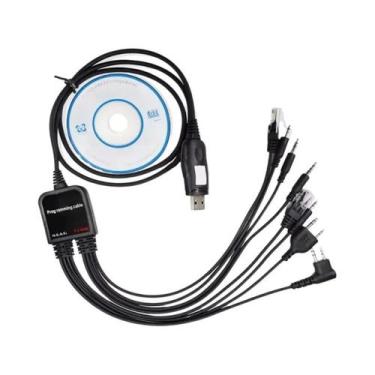 Imagem de Cabo De Programação USB Universal 8 Em 1 Para Baofeng Kenwood TYT QYT 