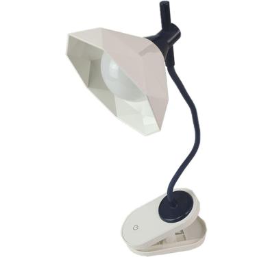 Imagem de Luminaria De Mesa Com Garra Articulavel Diamante Led 3 Cores