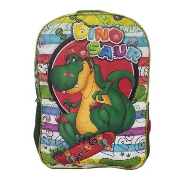 Imagem de Mochila De Costas Infantil Criança Unissex Escolar Dinossauro Dino-Unissex