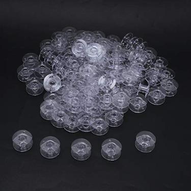 Imagem de Zerodis Bobinas de Máquina de Costura de 100 Unidades Carretel de Linha Portátil Com Artesanato Requintado Bobinas de Bordado Universais para Máquina de Costura Doméstica de de de 100 Unidades