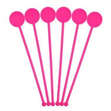 Imagem de Mexedor De Drink Para Festa De Aniverário Barzinho Long Drink Coloridos Caipirinha (100, Rosa Neon)