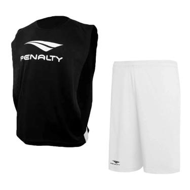 Imagem de Kit Futebol Penalty Colete + Calção Juvenil