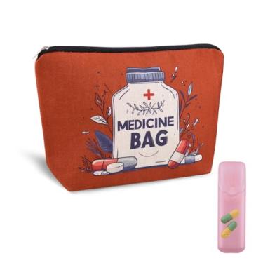 Imagem de Bolsa organizadora de bolsas médicas, bolsa de presente de enfermeira, organizador de pílulas de medicamentos, assistente médico, farmácia, estudante, paciente, viagem, bolsa de maquiagem, médico de