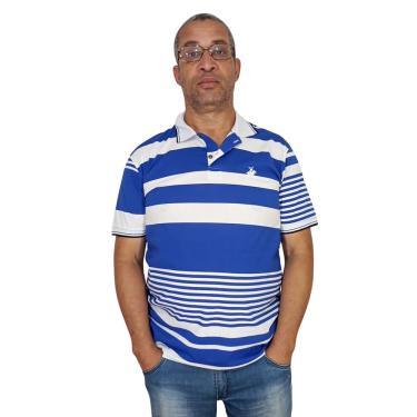 Imagem de Camisa Polo Masculina Listrada Manga Curta — Estilo Clássico, Conforto e Qualidade em uma Só Peça!