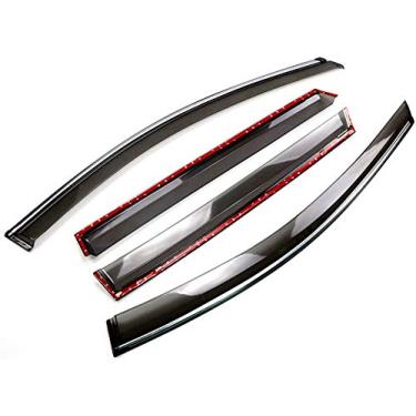 Imagem de Bishop Tate Para Honda CR-V CRV 2017 2018 2019 2020 acessórios de carro janela lateral vento sol chuva guarda defletores viseira ventilação persianas 4 peças