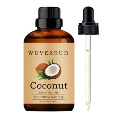 Imagem de Wuvezrub Óleos Essenciais De Coco 120Ml, Óleo Puro Para Difusor Aromaterapia - 4 Fl Oz