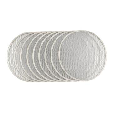 Imagem de Kit 10 Telas Redondas para Pizza, 35 cm, Alumínio Reforçado, para Forno Convencional e Forno a Lenha