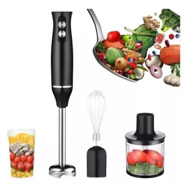 Imagem de Mixer Elétrico De Mão 4 em 1 Processador De Alimentos Misturador Moedo