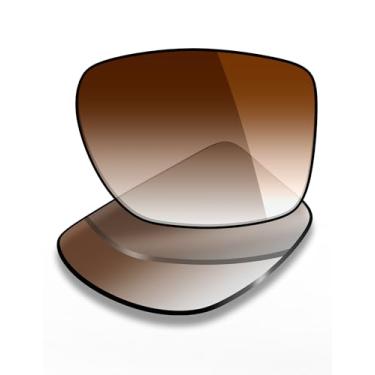Imagem de Mryok Lentes de reposição UV400 para óculos Oakley Chamfer Squared OX8143 54 mm, HD Polarized, proteção UV, resistente a impactos e ajuste perfeito - Marrom degradê matiz