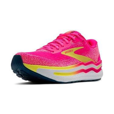 Imagem de Brooks Tênis de corrida e caminhada feminino Ghost Max 2 Neutral, Rosa/tônico limão/rosa, 36