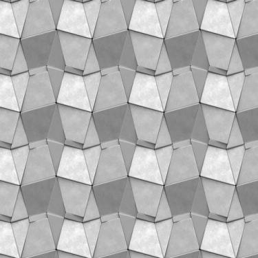 Imagem de Papel De Parede 3D Desenho Geometrico Cinza Adesivo Lavavel - LRP