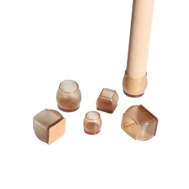Imagem de Protetor Pe de Cadeira, Kit 4-8 -16 Protetor de Silicone e Feltro para Pé de Cadeira e Mesas(Redondo-28MM,16 pçs)