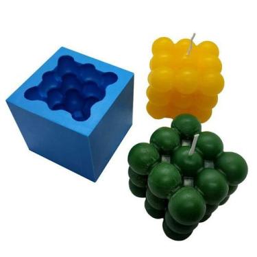 Imagem de Kit 5 Conjuntos Moldes De Silicone De Vela Biscuit Grande - Ilove3d