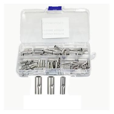 Imagem de 150 peças Terminal de cabo elétrico terminal de crimpagem estanhado de ponteiras sem isolamento 0,5-6 mm2 22-10AWG