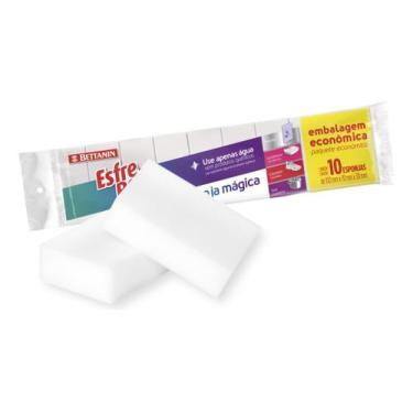 Imagem de Esponja Mágica Multiuso Limpa Tudo Tira Manchas 10un Buchas - Betanin