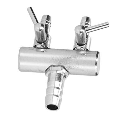 Imagem de Naroote Válvula Divisora ​​de Tanque de Peixes Ajustável Feita de Material de Aço Inoxidável Seguro, Fácil de Operar, Estritamente Selada para Fornecimento de Ar Contínuo, Adequada para Entusiastas