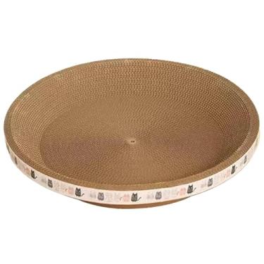 Imagem de Generic Placa de papelão para arranhador de gatos, cama ondulada, almofada para arranhar gatos internos, proteção de móveis, relaxante, 45cmx9cm