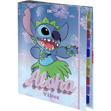 Imagem de Fichário Universitário Stitch Fechamento em Elástico - 5577 - DAC