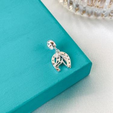 Imagem de Berloque pingente ferradura e cavalo prata 925 - KARINE RAMALHO