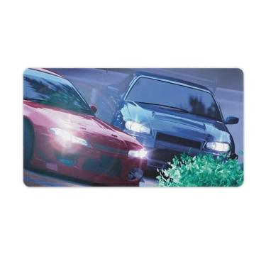 Imagem de SkVLf JDM Car S13 R32 Drifting Car Classic Cool Large Gaming Mouse Pads antiderrapante base de borracha tapete de mesa laptop acessórios de computador suprimentos bloco de escrita para escritório casa