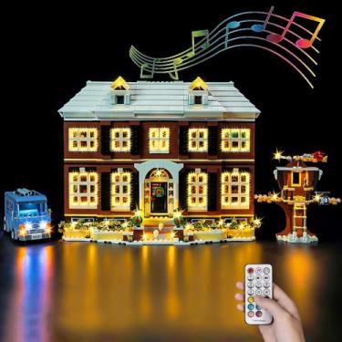 Imagem de Kyglaring LED Light Kit Compatible with Lego Home Alone 21330 Building Set, Lighting Accessories for Idears Display, (Lights Only, Model Not Included),RC Sound Version