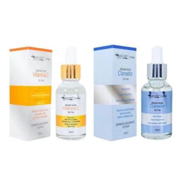 Imagem de kit serum vitamina c + serum clareador max love