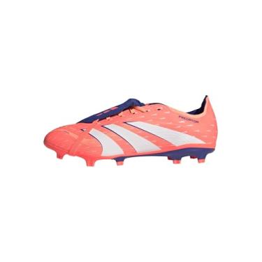 Imagem de Adidas Tênis unissex League Fold-Over Tongue Firm Multi Ground, Coral sinal/branco/feixe laranja, 13.5 Women/12.5 Men