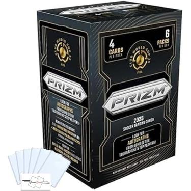 Imagem de 2025 Prizm Club World Cup Soccer Blaster Box with 24 Trading Cards + 6 Toploaders + StreetCards Magnet!