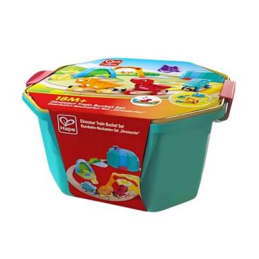 Imagem de Brinquedo Infantil Ferrovia do Dinossauro 27 Peças Hape Xalingo - 98332