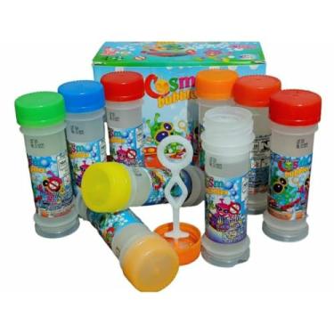 Imagem de Kit 12 Bolhas de Sabão 50ml (10cm) para Lembrancinhas e Festas | Brinquedo Infantil Colorido e Seguro | Ideal para Aniversários, Sacola Surpresa e Brincadeiras ao Ar Livre