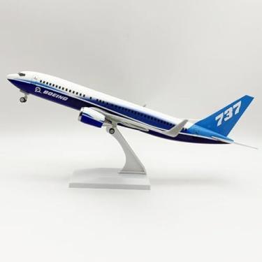 Imagem de QIYUMOKE 1/240 Scale 737 Prototype Airplane Model Kit (30cm L) for Boeing 737 Resin Airplane Model with Display Stand for Adult Birthday, Holiday, Business Aviation Gift or Collectible