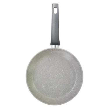 Imagem de Orleans Frigideira de Indução com Tampa, Revestimento em Granito Cinza, Alumínio Antiaderente, 28cm, 2.4L, Base para Fogão Indução/Gás/Elétrico