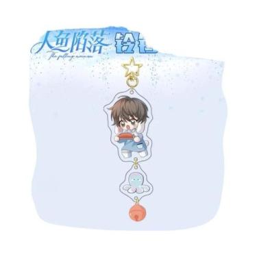 Imagem de Chaveiro Personalizado De Anime Em Acrílico DIY Com Clipe De Sino De A