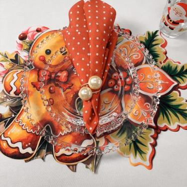 Imagem de Jogo Americano Coleção NatalO Biscoito mais Fofo da sua Mesa - JM, 2 j