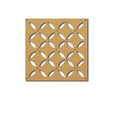 Imagem de Placas Vazadas Decorativas Cobogó MDF 3mm - Ambiente Único Elegante placas decorativas para divisória para Casa e Escritório(005,Kit 6pçs-29cm x 29cm)